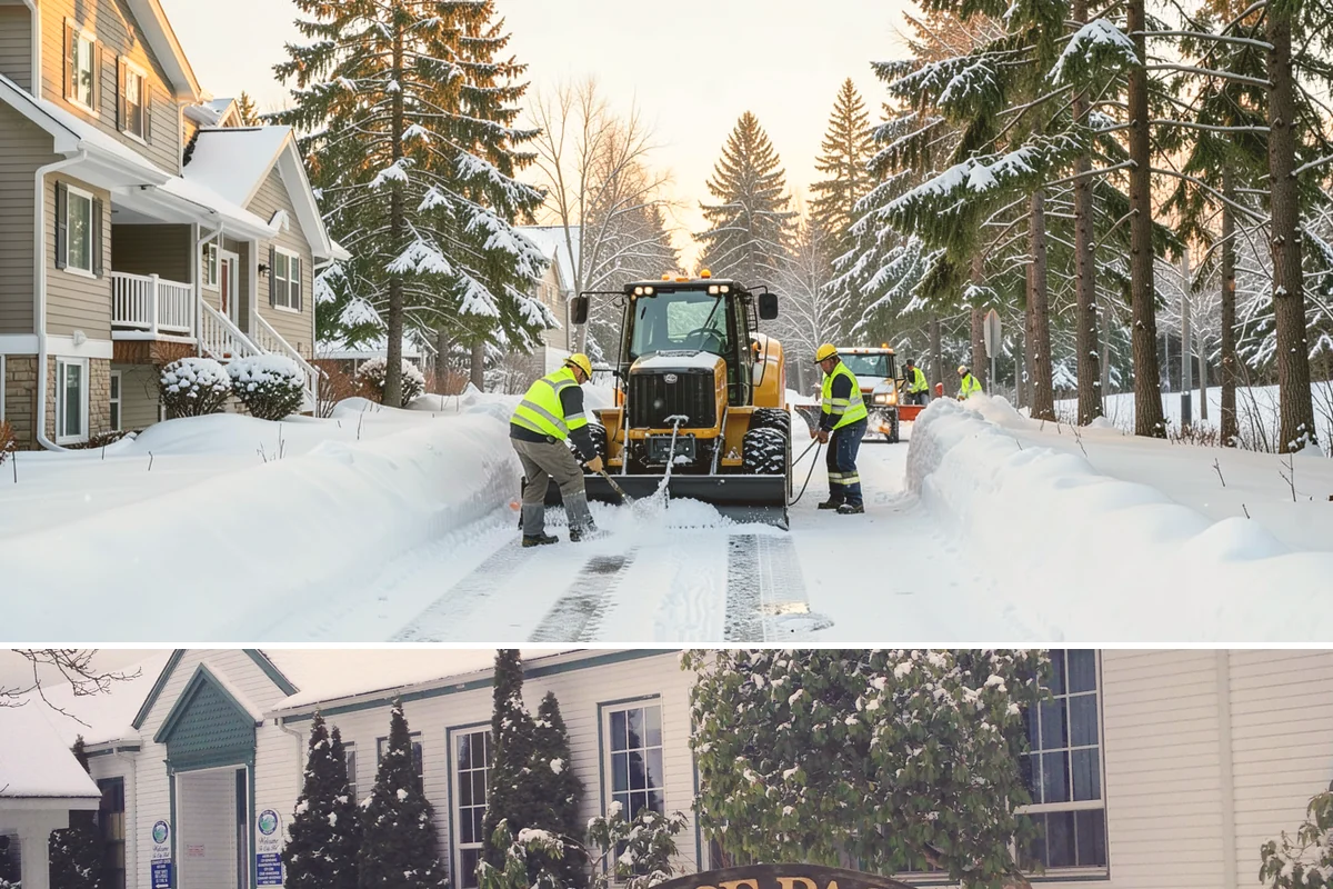 Senior Living Community Sidewalk Clearing in Pacific, King County, WA - Senior community demand runs from late fall through February, with any freeze warranting immediate, thorough clearing given...