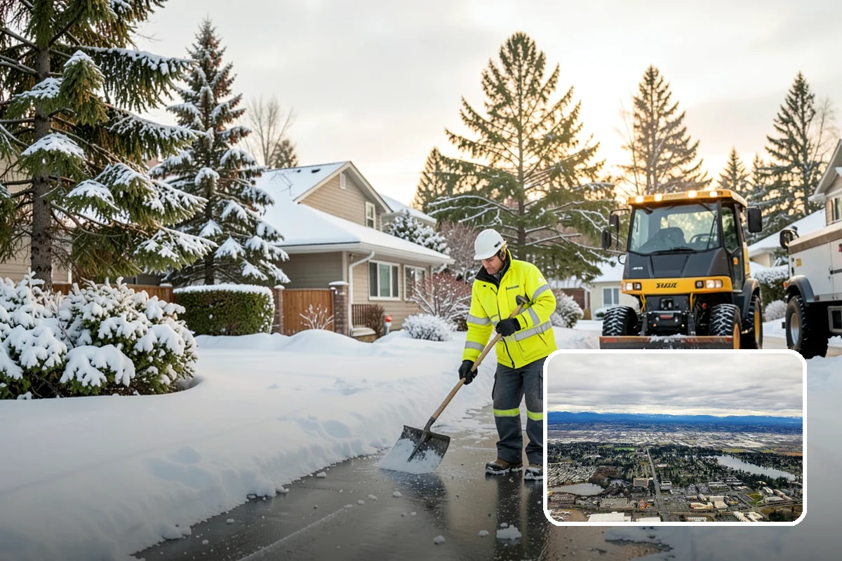 Senior Living Community Sidewalk Clearing in SeaTac, King County, WA - Protects the highest-risk population from life-changing falls