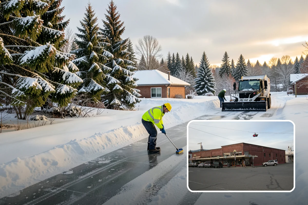 Senior Living Community Sidewalk Clearing in Sedro-Woolley, Skagit County, WA - Protects the highest-risk population from life-changing falls