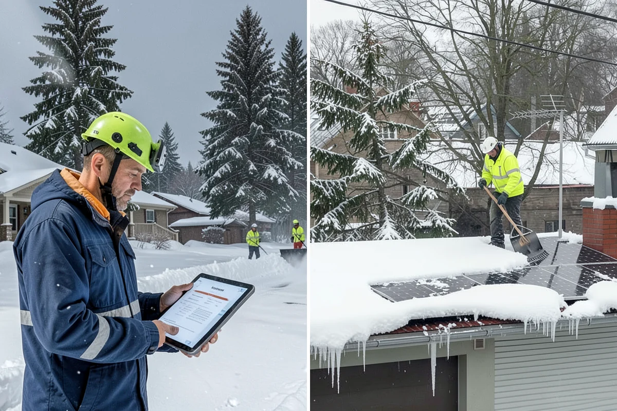 Senior Living Community Sidewalk Clearing in Shoreline, King County, WA - Clear resident entrances and medical-transport approaches first