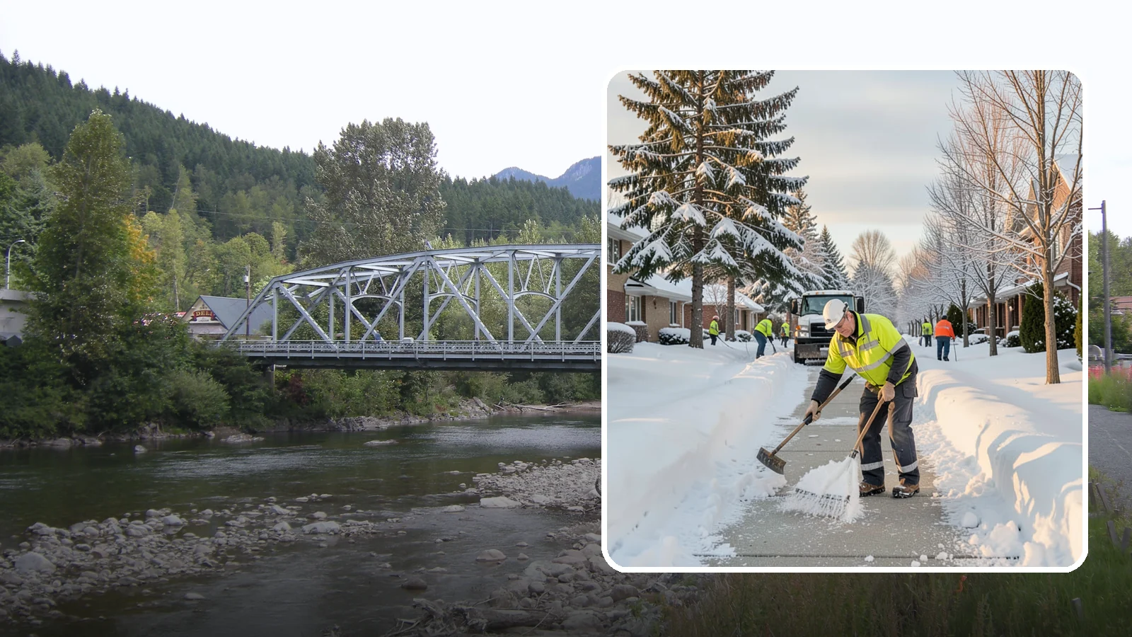 Senior Living Community Sidewalk Clearing in Skykomish, King County, WA - High-priority sidewalk clearing for Western Washington senior living communities, protecting residents for whom a single fall can...