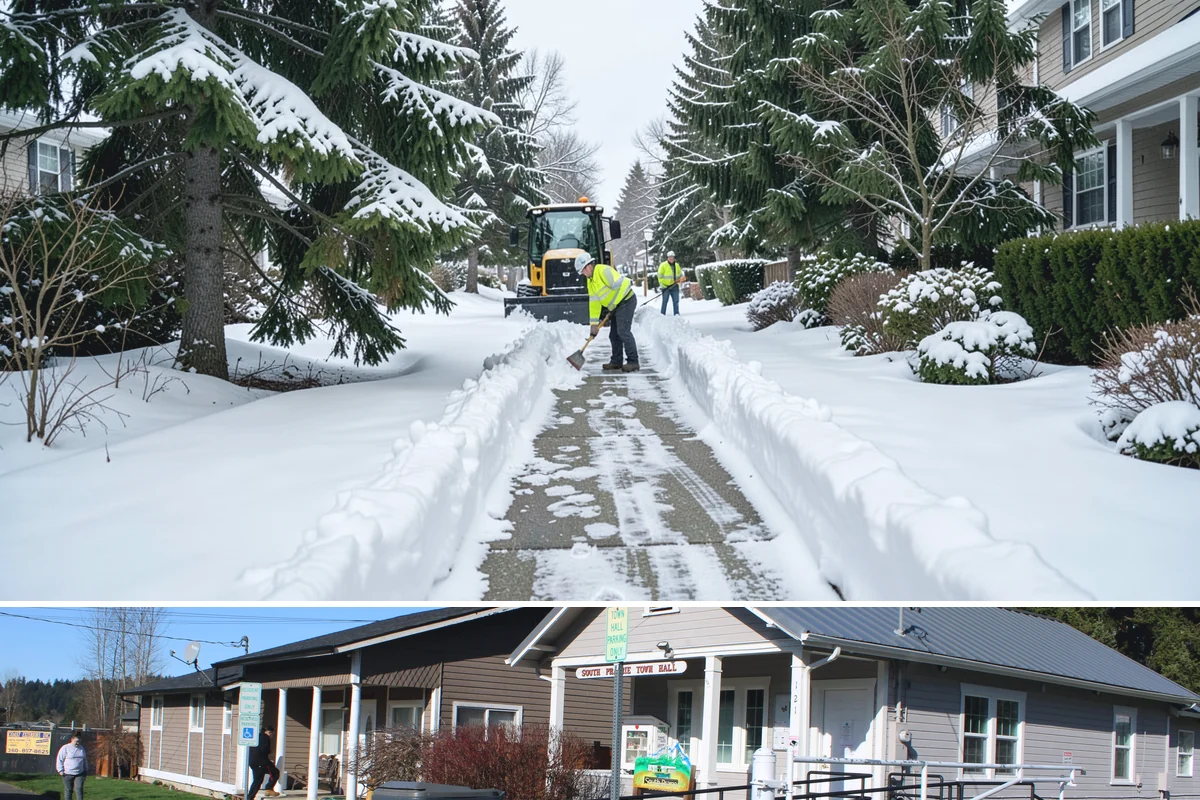 Senior Living Community Sidewalk Clearing in South Prairie, Pierce County, WA - Senior community demand runs from late fall through February, with any freeze warranting immediate, thorough clearing given...