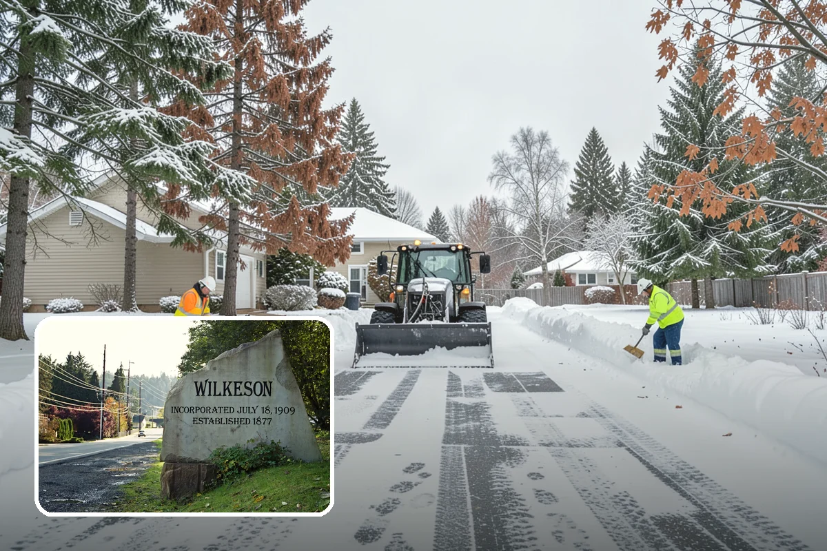 Senior Living Community Sidewalk Clearing in Wilkeson, Pierce County, WA - Protects the highest-risk population from life-changing falls