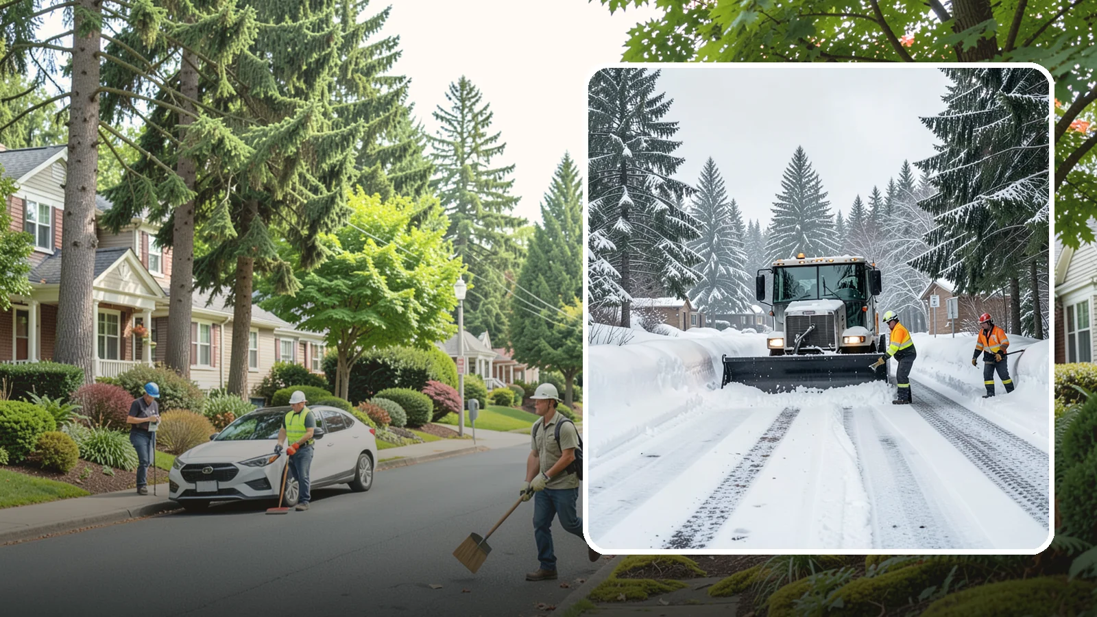 Senior Living Community Snow Plowing in Beaux Arts Village, King County, WA - We plow senior living lots, drive lanes, and entrances as a zero-tolerance priority because residents cannot risk a fall.