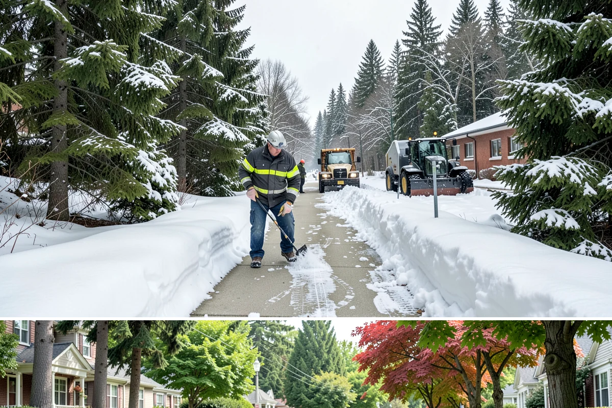Senior Living Community Snow Plowing in Beaux Arts Village, King County, WA - Establish a zero-tolerance contract before winter so residents are never exposed to icy surfaces.