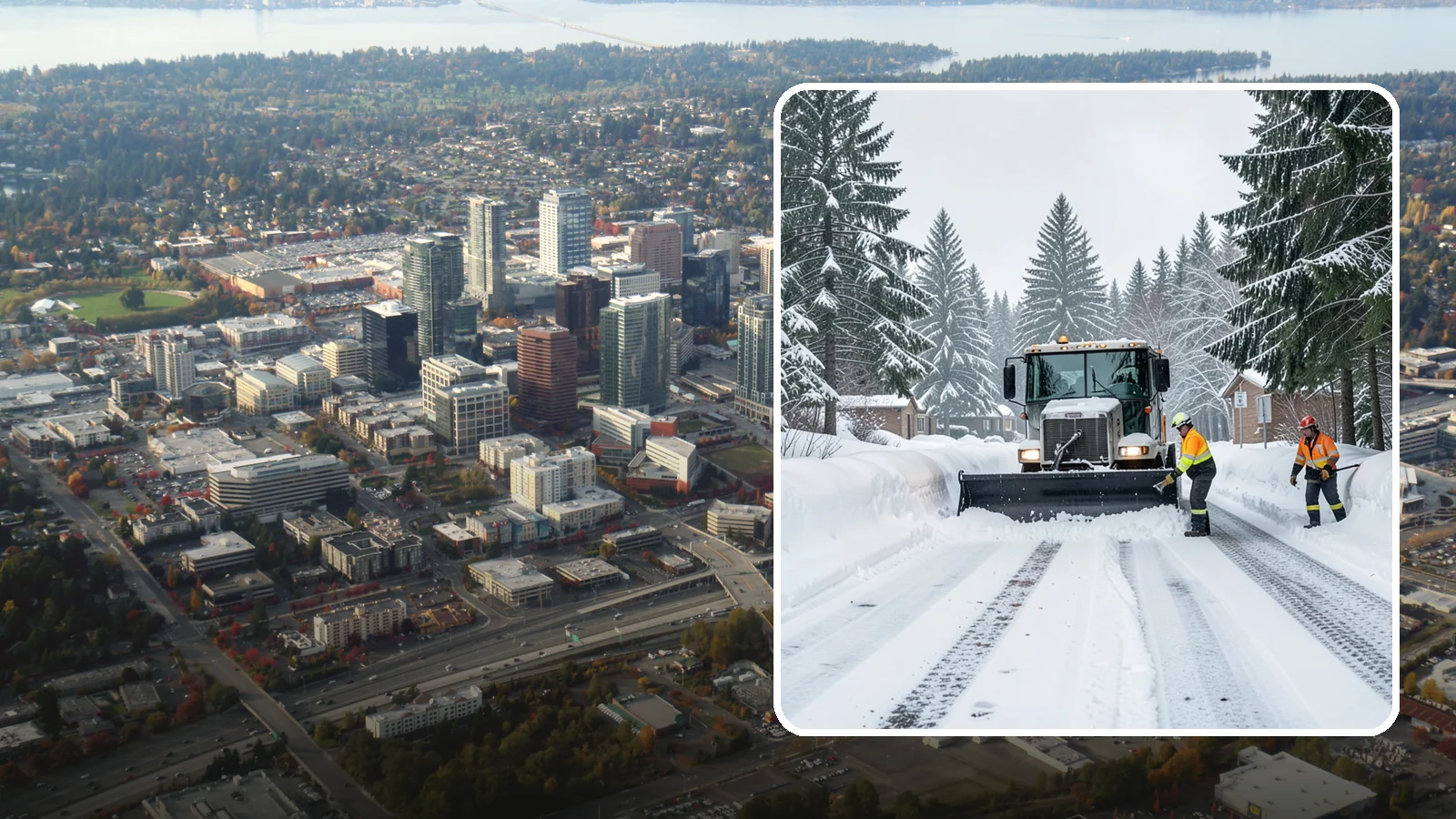 Senior Living Community Snow Plowing in Bellevue, King County, WA - We plow senior living lots, drive lanes, and entrances as a zero-tolerance priority because residents cannot risk a fall.