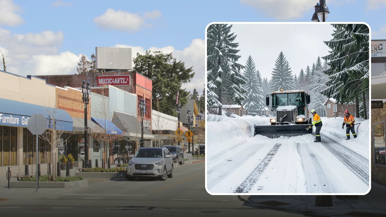 Senior Living Community Snow Plowing in Bothell, King County, WA - We plow senior living lots, drive lanes, and entrances as a zero-tolerance priority because residents cannot risk a fall.