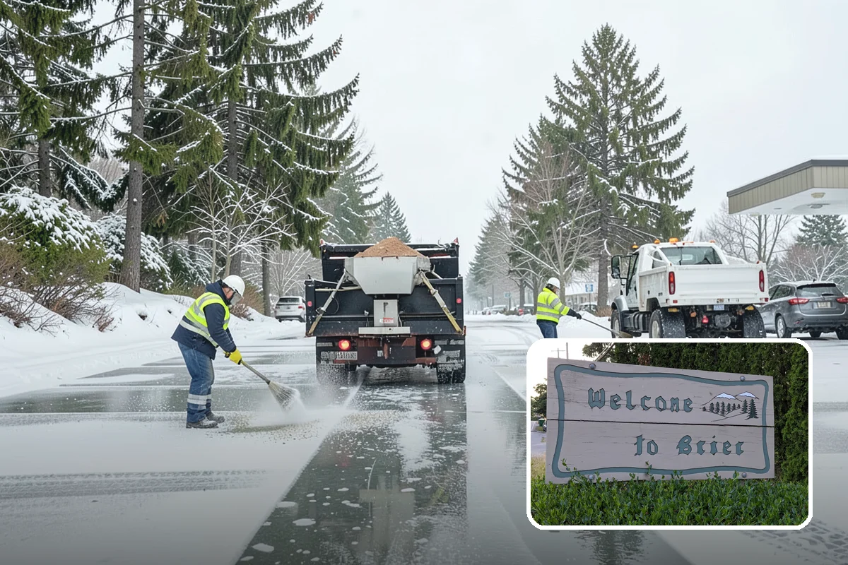 Senior Living Community Snow Plowing in Brier, Snohomish County, WA - Zero-tolerance clearing of every resident walkway and entrance