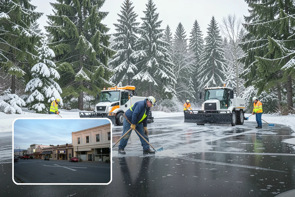 Senior Living Community Snow Plowing in Burlington, Skagit County, WA - Zero-tolerance clearing of every resident walkway and entrance