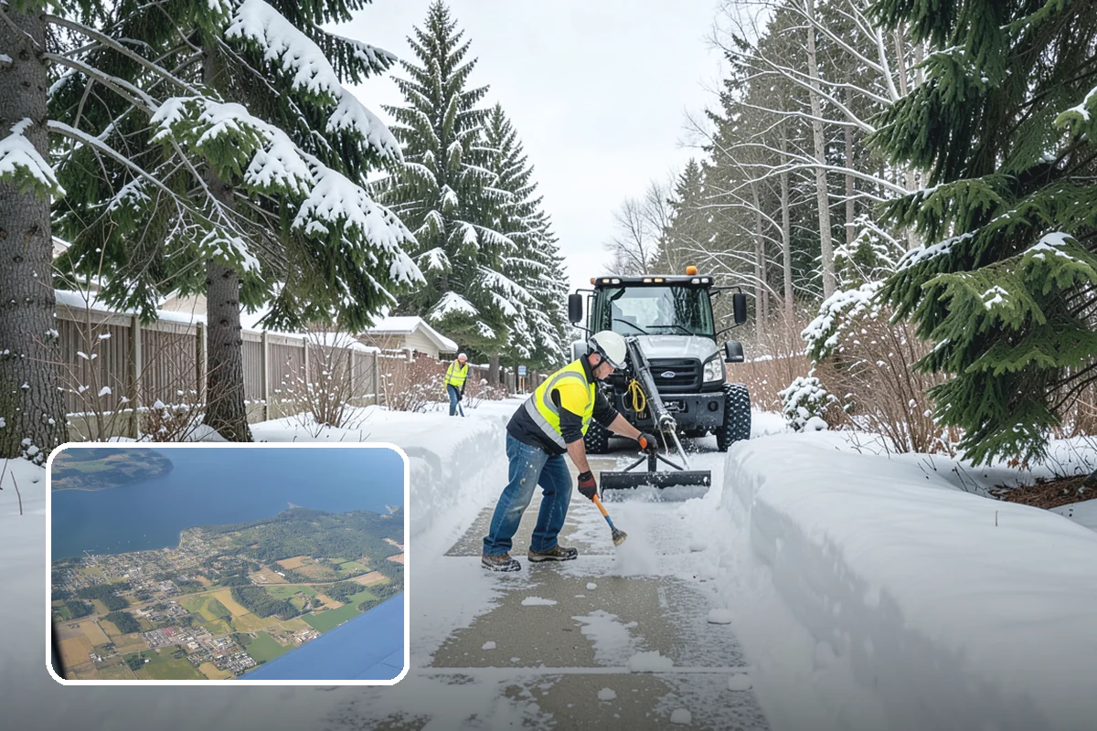 Senior Living Community Snow Plowing in Coupeville, Island County, WA - Zero-tolerance clearing of every resident walkway and entrance