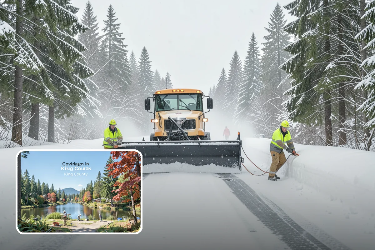 Senior Living Community Snow Plowing in Covington, King County, WA - Zero-tolerance clearing of every resident walkway and entrance