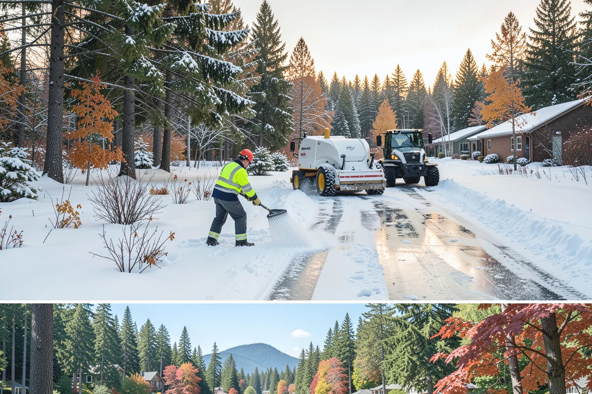 Senior Living Community Snow Plowing in Covington, King County, WA - Establish a zero-tolerance contract before winter so residents are never exposed to icy surfaces.