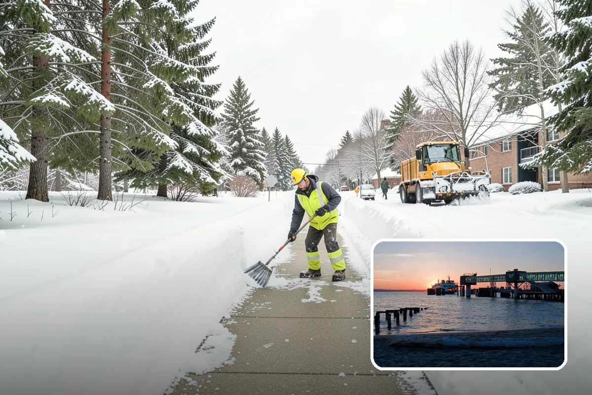 Senior Living Community Snow Plowing in Edmonds, Snohomish County, WA - Zero-tolerance clearing of every resident walkway and entrance