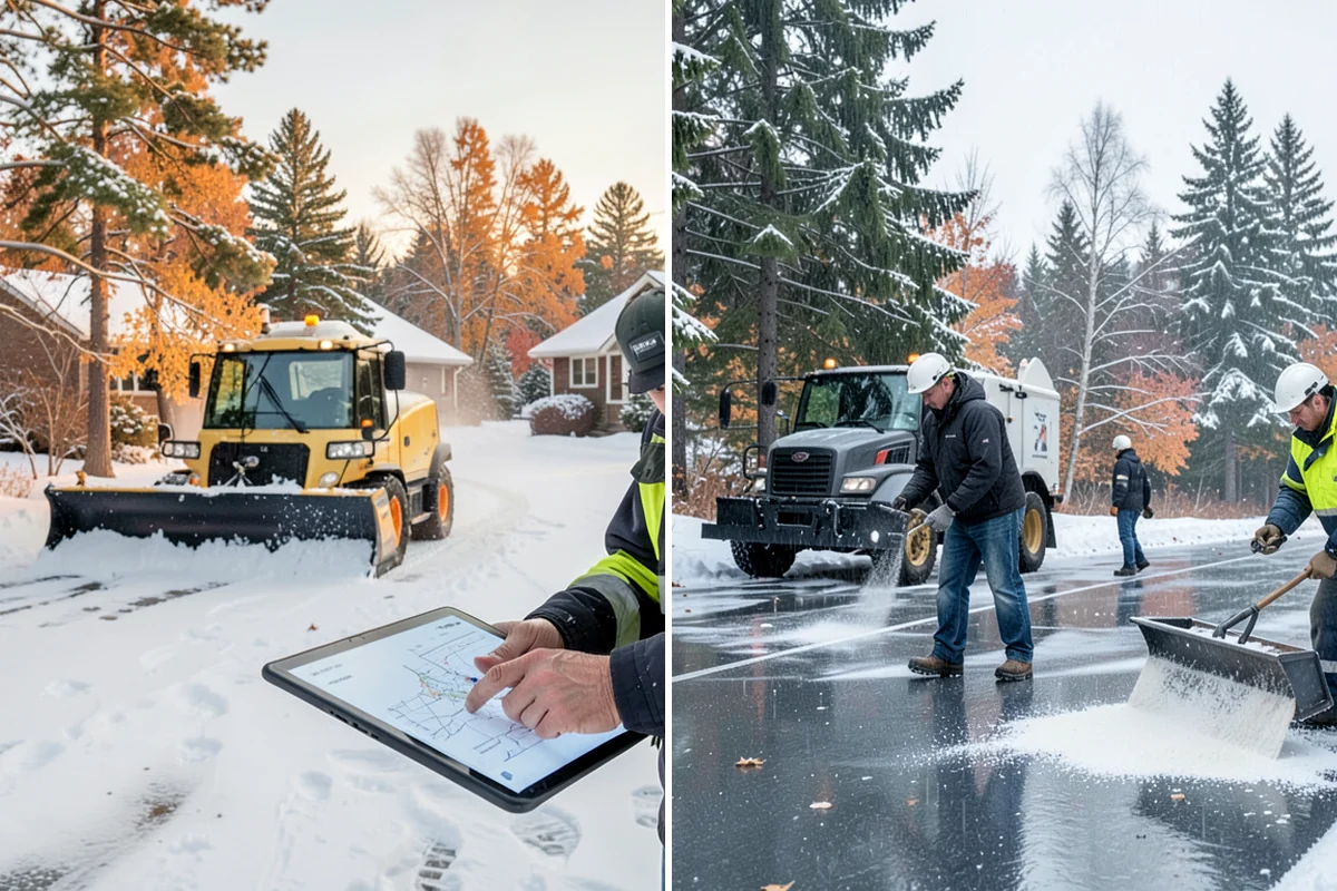 Senior Living Community Snow Plowing in Enumclaw, King County, WA - Map every resident walkway, ramp, and entrance for zero-tolerance treatment