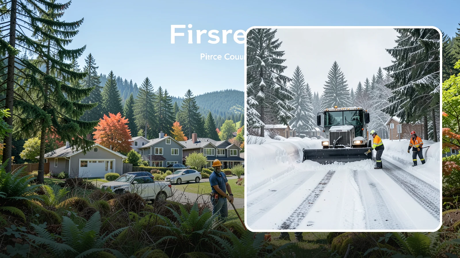 Senior Living Community Snow Plowing in Fircrest, Pierce County, WA - We plow senior living lots, drive lanes, and entrances as a zero-tolerance priority because residents cannot risk a fall.