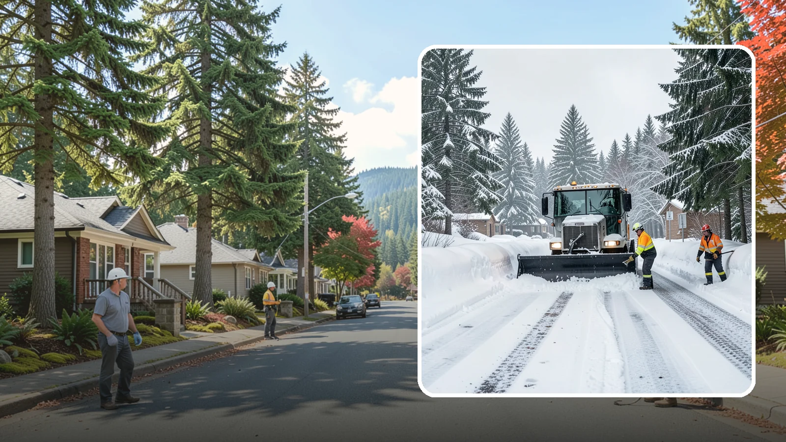 Senior Living Community Snow Plowing in Hunts Point, King County, WA - We plow senior living lots, drive lanes, and entrances as a zero-tolerance priority because residents cannot risk a fall.