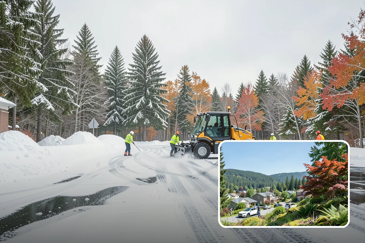 Senior Living Community Snow Plowing in Index, Snohomish County, WA - Zero-tolerance clearing of every resident walkway and entrance