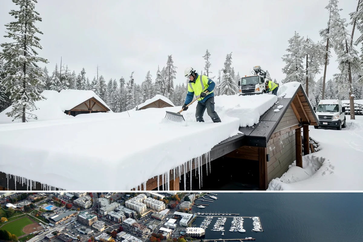 Senior Living Community Snow Plowing in Kirkland, King County, WA - Establish a zero-tolerance contract before winter so residents are never exposed to icy surfaces.