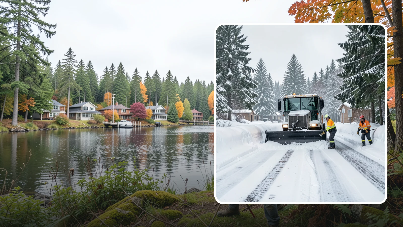 Senior Living Community Snow Plowing in La Conner, Skagit County, WA - We plow senior living lots, drive lanes, and entrances as a zero-tolerance priority because residents cannot risk a fall.