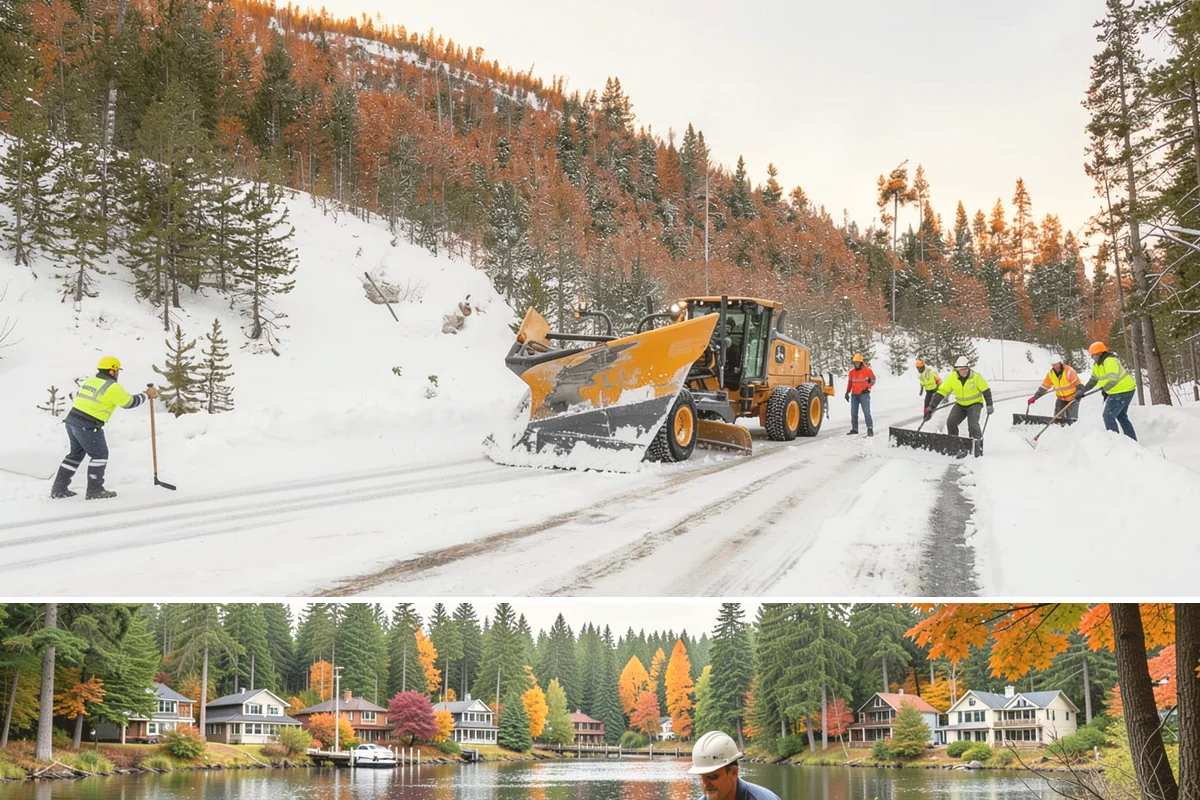 Senior Living Community Snow Plowing in La Conner, Skagit County, WA - Establish a zero-tolerance contract before winter so residents are never exposed to icy surfaces.