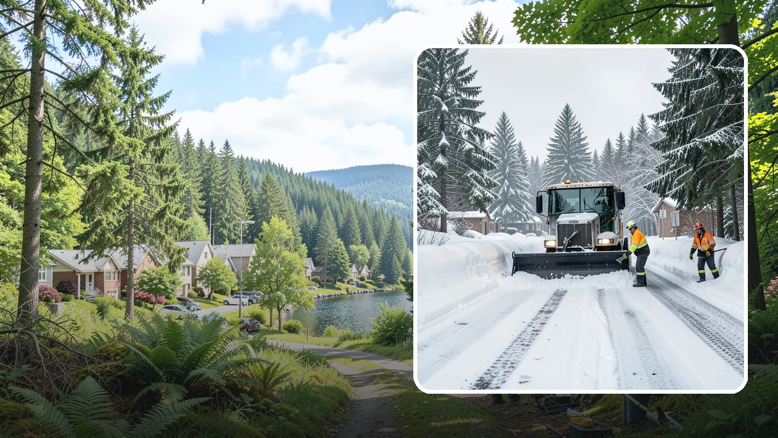 Senior Living Community Snow Plowing in Lake Forest Park, King County, WA - We plow senior living lots, drive lanes, and entrances as a zero-tolerance priority because residents cannot risk a fall.