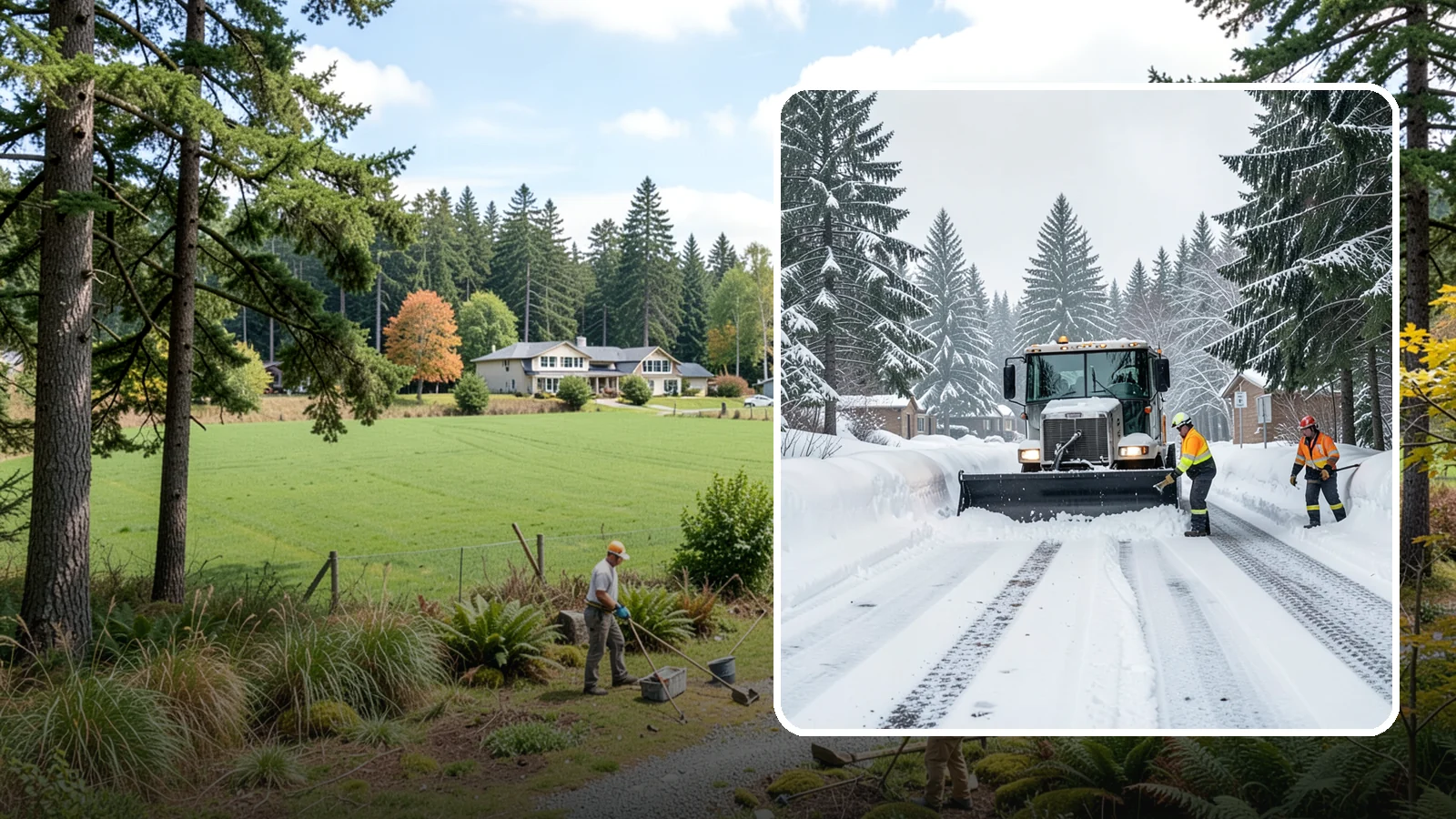 Senior Living Community Snow Plowing in Lyman, Skagit County, WA - We plow senior living lots, drive lanes, and entrances as a zero-tolerance priority because residents cannot risk a fall.