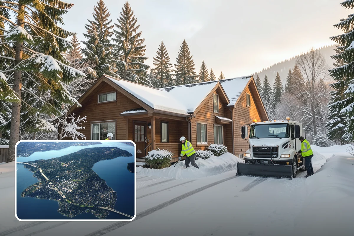 Senior Living Community Snow Plowing in Mercer Island, King County, WA - Zero-tolerance clearing of every resident walkway and entrance