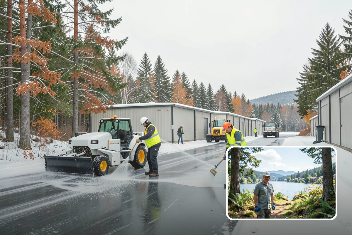 Senior Living Community Snow Plowing in Milton, King County, WA - Zero-tolerance clearing of every resident walkway and entrance