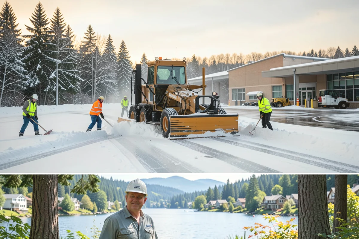 Senior Living Community Snow Plowing in Milton, King County, WA - Establish a zero-tolerance contract before winter so residents are never exposed to icy surfaces.