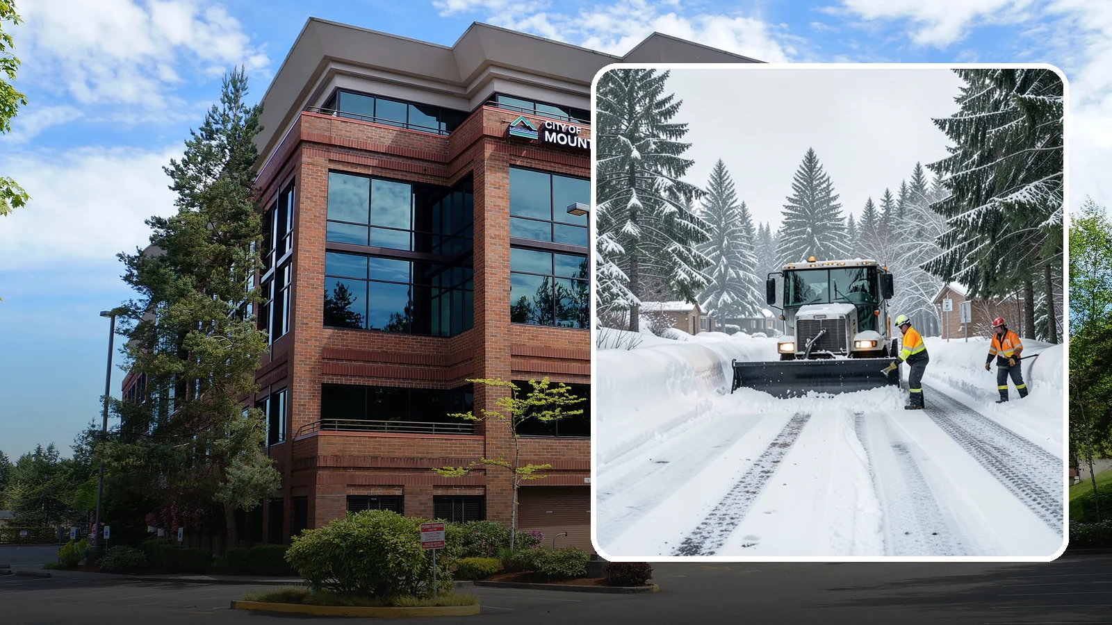 Senior Living Community Snow Plowing in Mountlake Terrace, Snohomish County, WA - We plow senior living lots, drive lanes, and entrances as a zero-tolerance priority because residents cannot risk a fall.