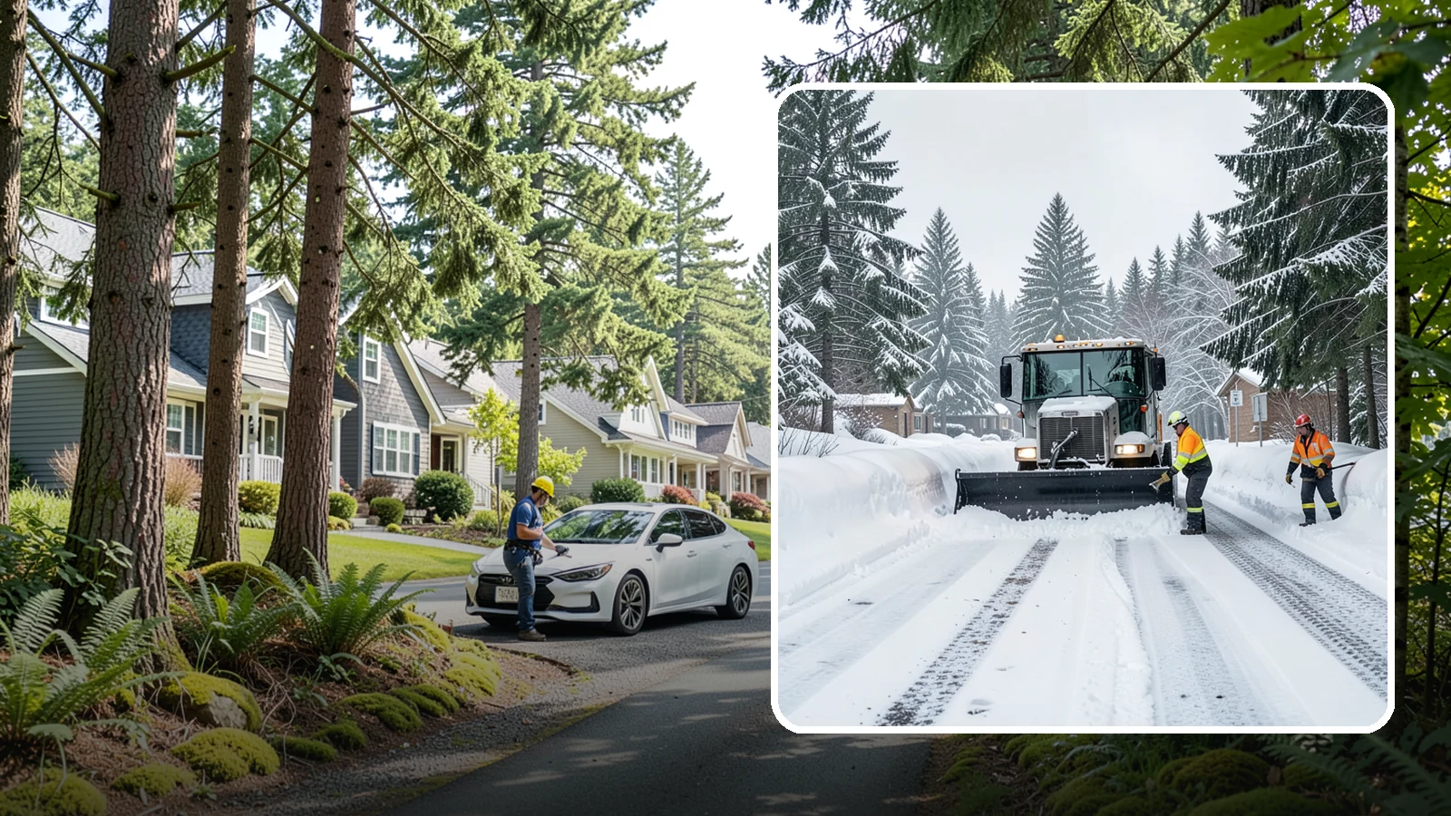 Senior Living Community Snow Plowing in Normandy Park, King County, WA - We plow senior living lots, drive lanes, and entrances as a zero-tolerance priority because residents cannot risk a fall.