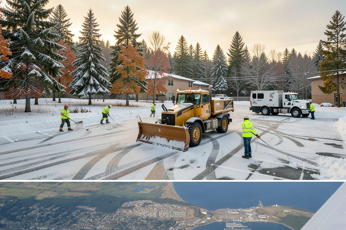 Senior Living Community Snow Plowing in Oak Harbor, Island County, WA - Establish a zero-tolerance contract before winter so residents are never exposed to icy surfaces.