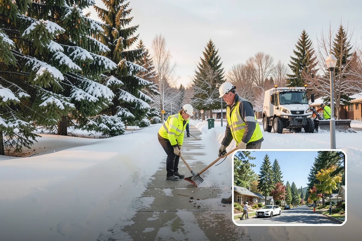 Senior Living Community Snow Plowing in Orting, Pierce County, WA - Zero-tolerance clearing of every resident walkway and entrance
