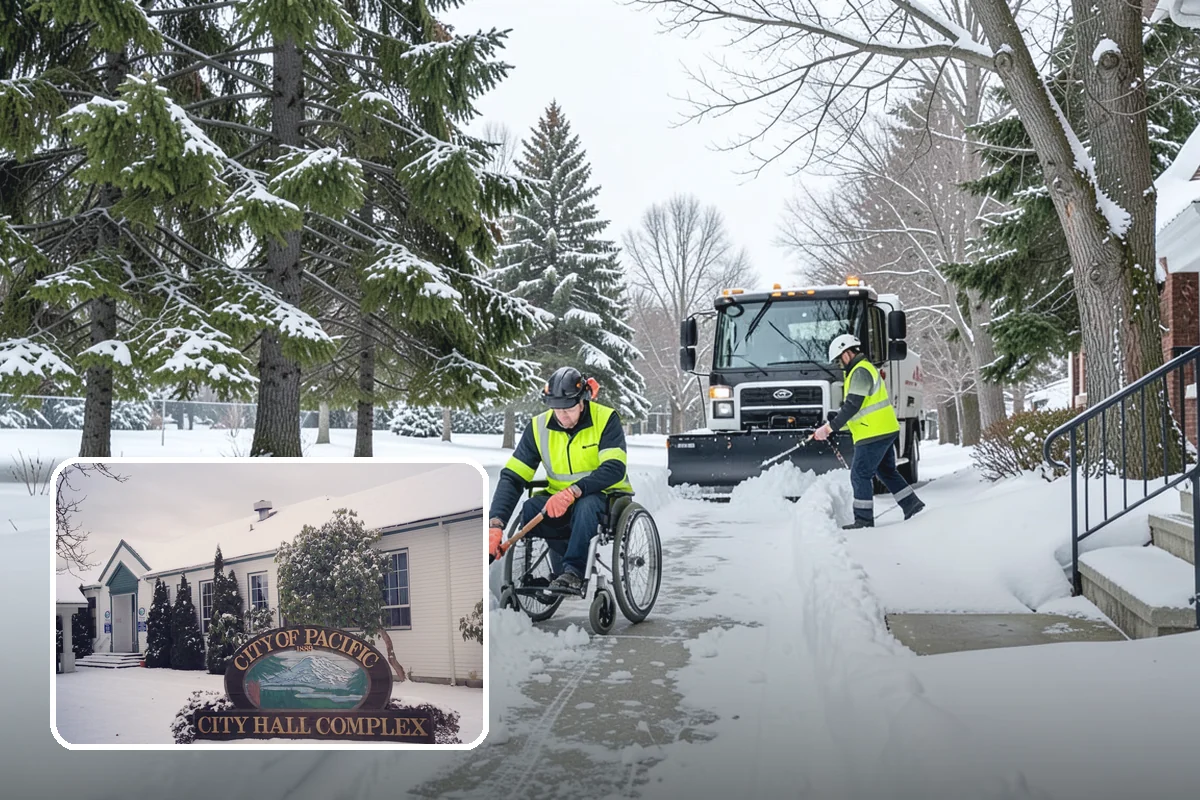 Senior Living Community Snow Plowing in Pacific, King County, WA - Zero-tolerance clearing of every resident walkway and entrance