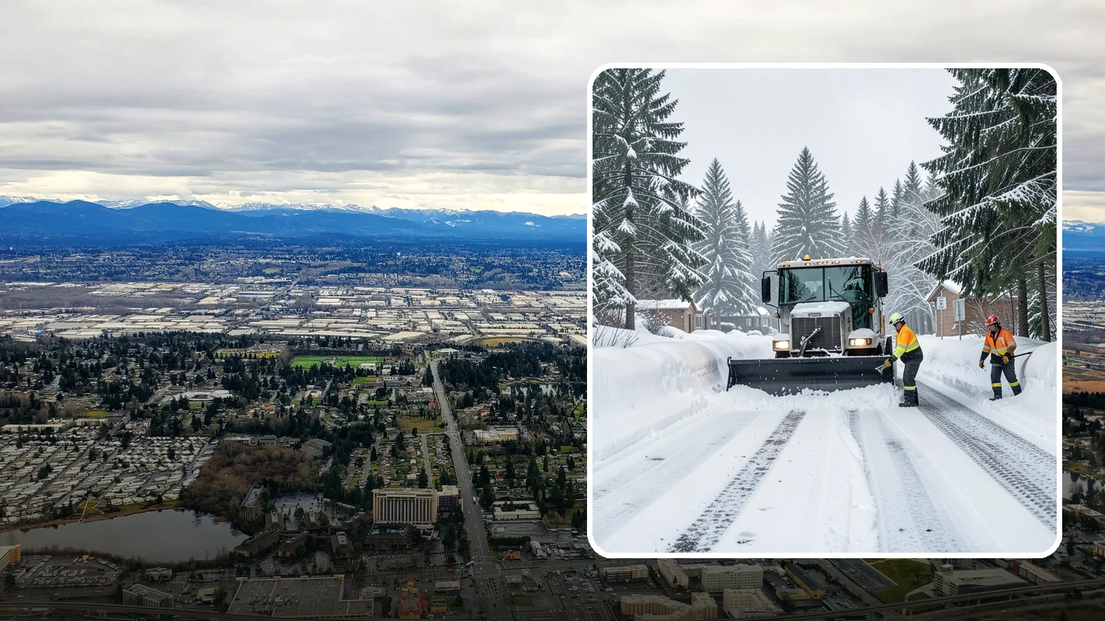 Senior Living Community Snow Plowing in SeaTac, King County, WA - We plow senior living lots, drive lanes, and entrances as a zero-tolerance priority because residents cannot risk a fall.