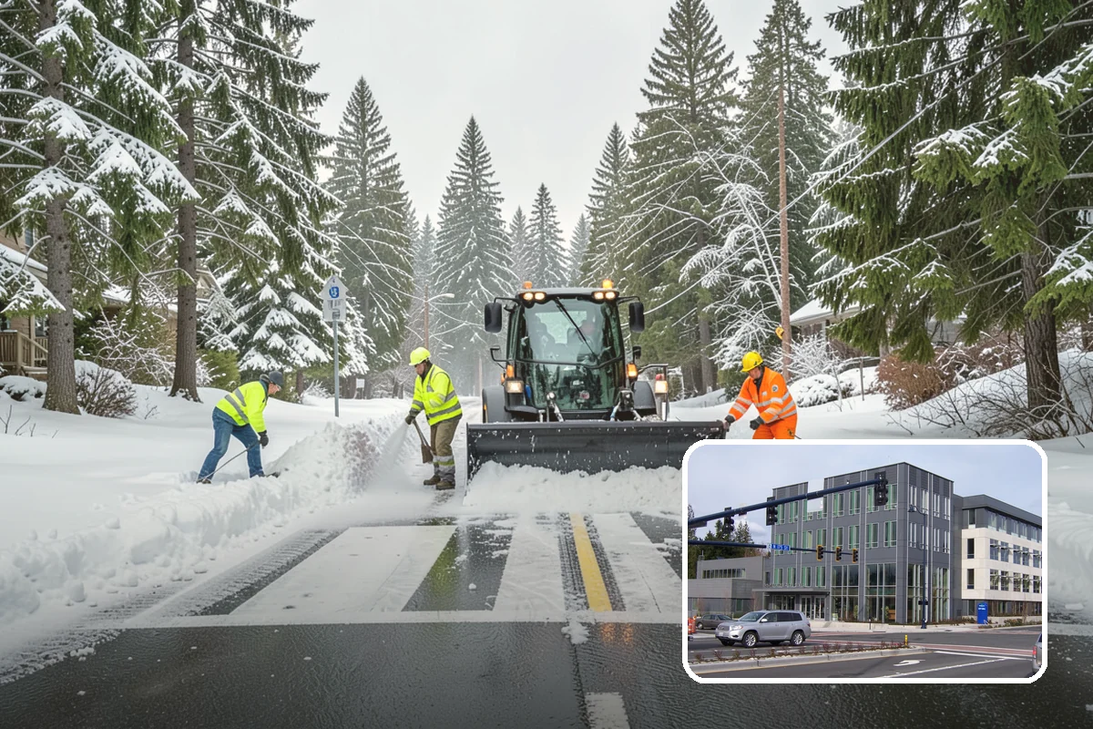 Senior Living Community Snow Plowing in Shoreline, King County, WA - Zero-tolerance clearing of every resident walkway and entrance
