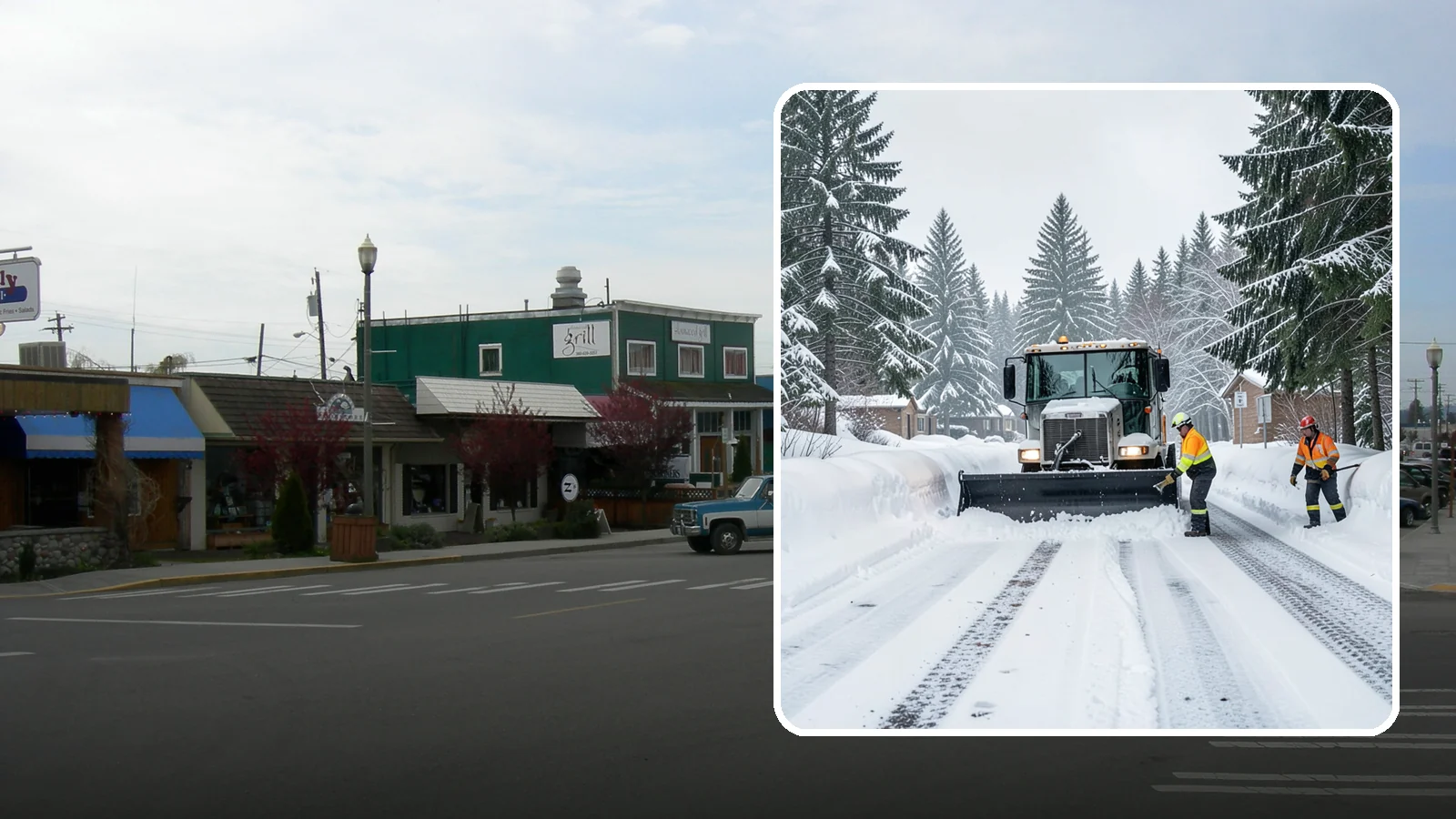 Senior Living Community Snow Plowing in Stanwood, Snohomish County, WA - We plow senior living lots, drive lanes, and entrances as a zero-tolerance priority because residents cannot risk a fall.