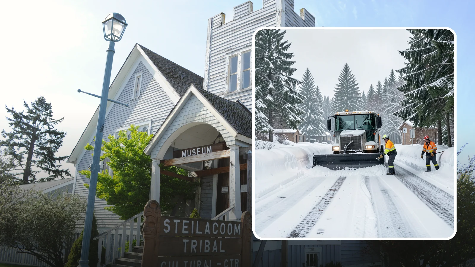 Senior Living Community Snow Plowing in Steilacoom, Pierce County, WA - We plow senior living lots, drive lanes, and entrances as a zero-tolerance priority because residents cannot risk a fall.