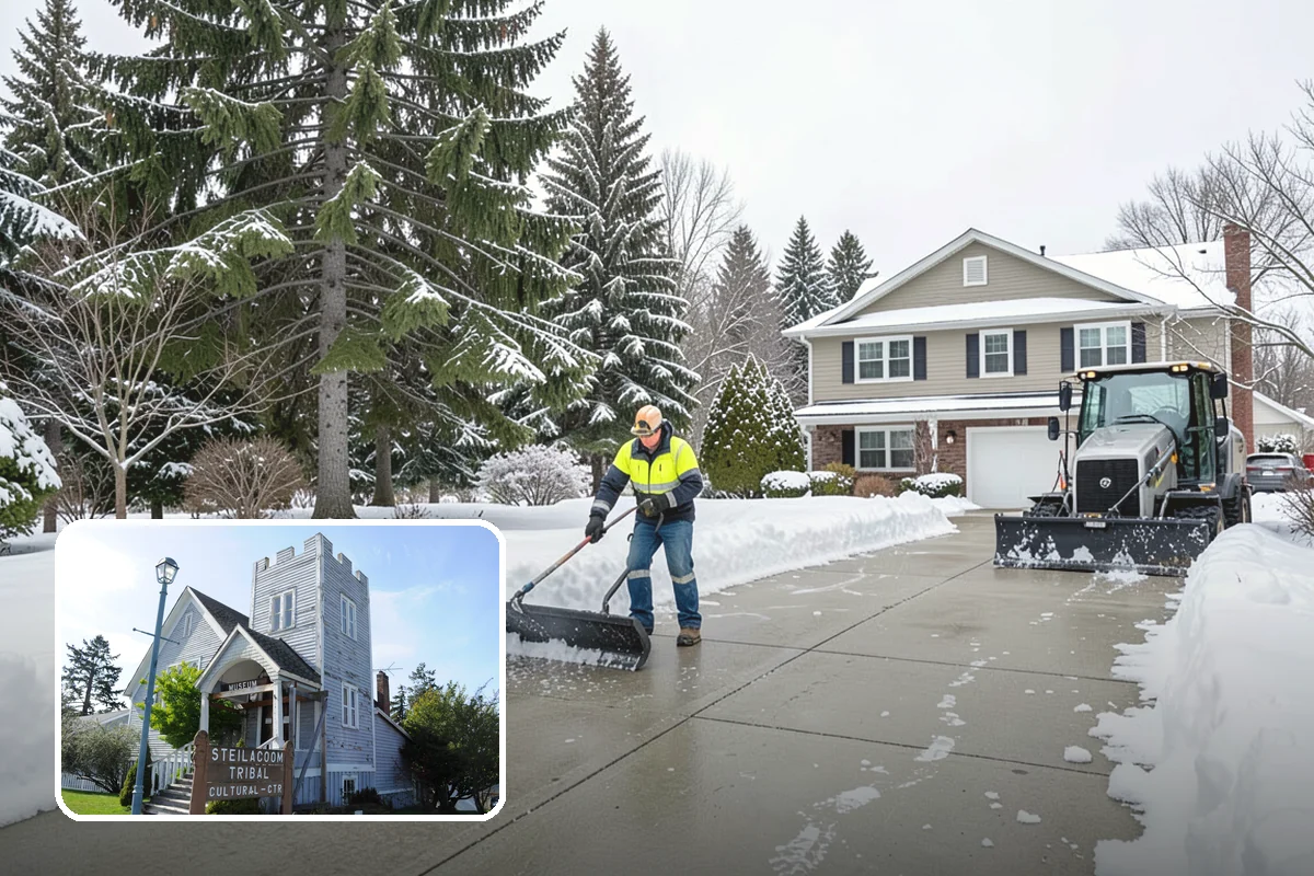 Senior Living Community Snow Plowing in Steilacoom, Pierce County, WA - Zero-tolerance clearing of every resident walkway and entrance