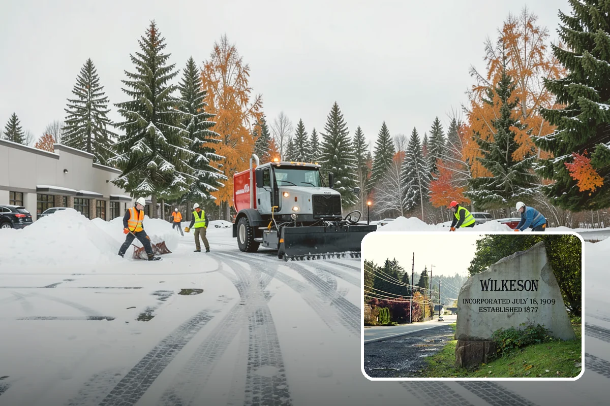 Senior Living Community Snow Plowing in Wilkeson, Pierce County, WA - Zero-tolerance clearing of every resident walkway and entrance