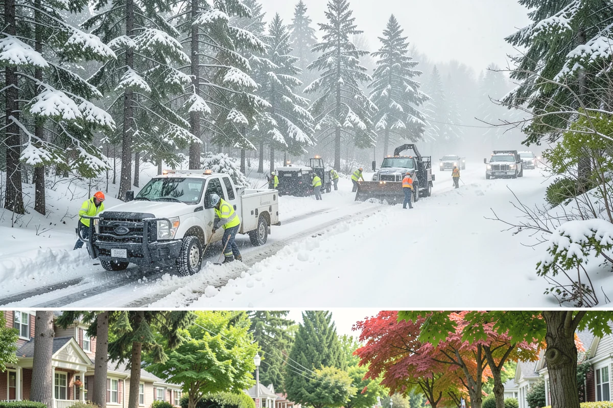 Senior Living Snow Removal in Beaux Arts Village, King County, WA - Senior community safety is critical all winter, with heightened need during snow and ice from December to February.