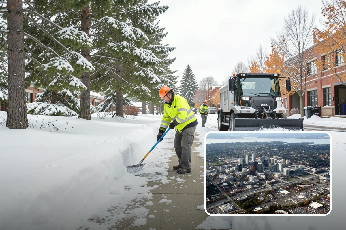 Senior Living Snow Removal in Bellevue, King County, WA - Priority service for vulnerable residents