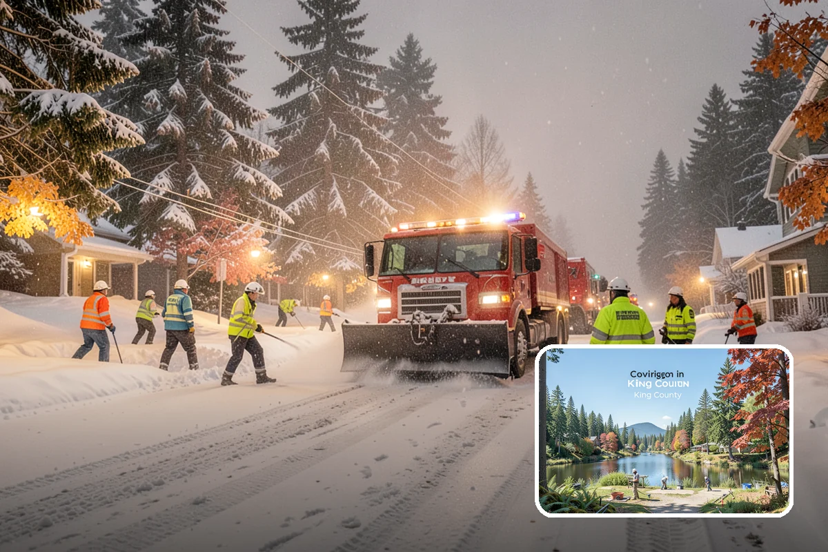 Senior Living Snow Removal in Covington, King County, WA - Priority service for vulnerable residents