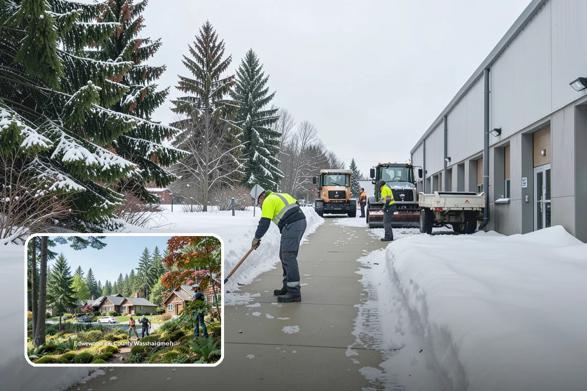 Senior Living Snow Removal in Edgewood, Pierce County, WA - Priority service for vulnerable residents