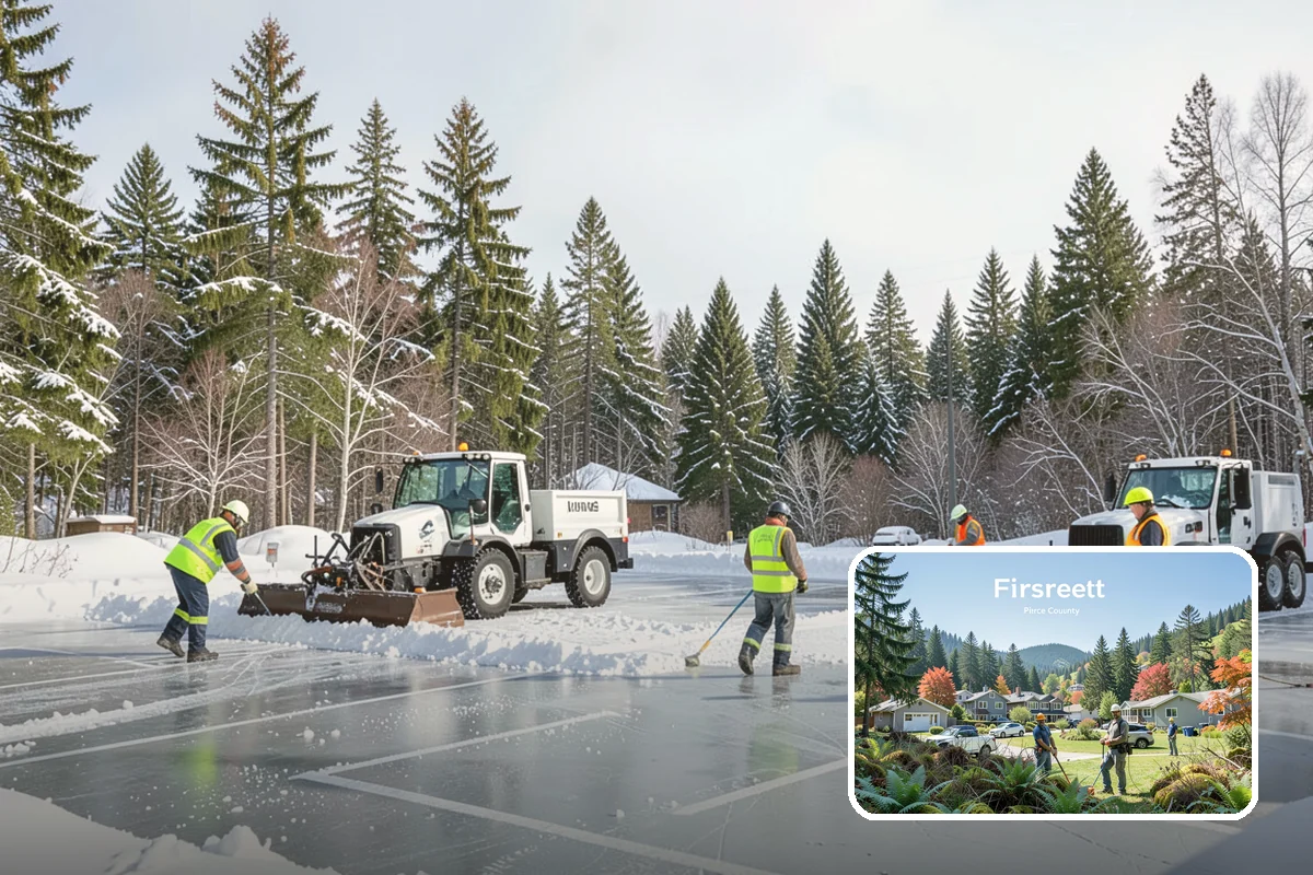 Senior Living Snow Removal in Fircrest, Pierce County, WA - Priority service for vulnerable residents