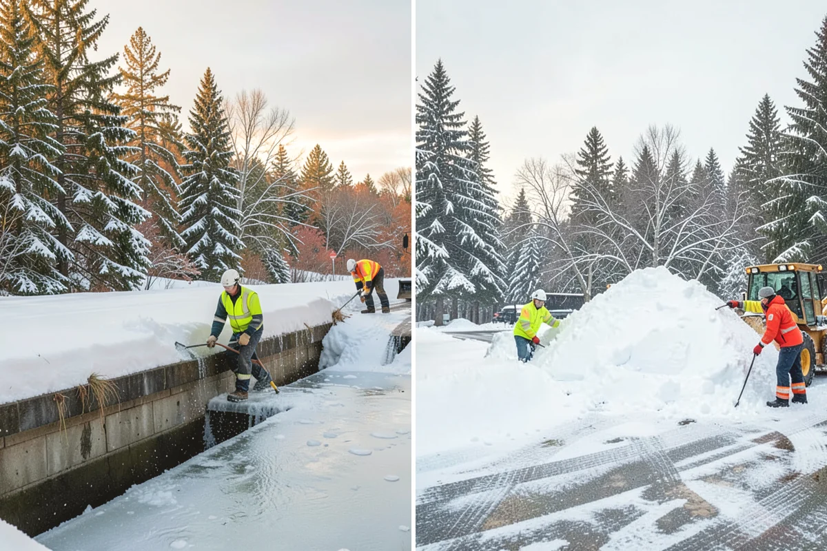 Senior Living Snow Removal in La Conner, Skagit County, WA - Identify resident routes, entrances, and pickup areas
