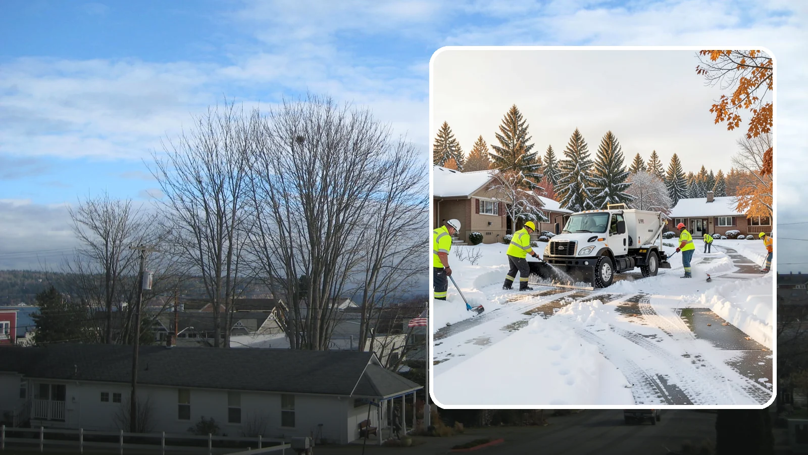 Senior Living Snow Removal in Langley, Island County, WA - We prioritize senior living communities where safe, ice-free surfaces protect residents at highest risk of falls.