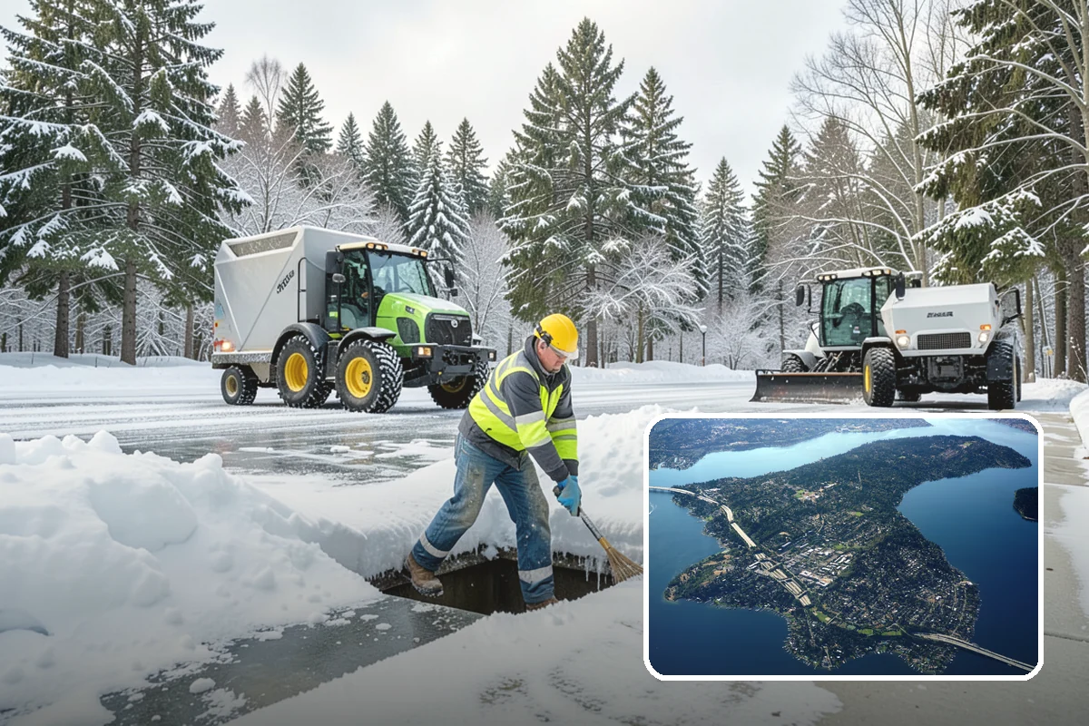 Senior Living Snow Removal in Mercer Island, King County, WA - Priority service for vulnerable residents