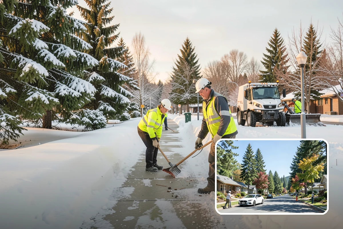 Senior Living Snow Removal in Orting, Pierce County, WA - Priority service for vulnerable residents