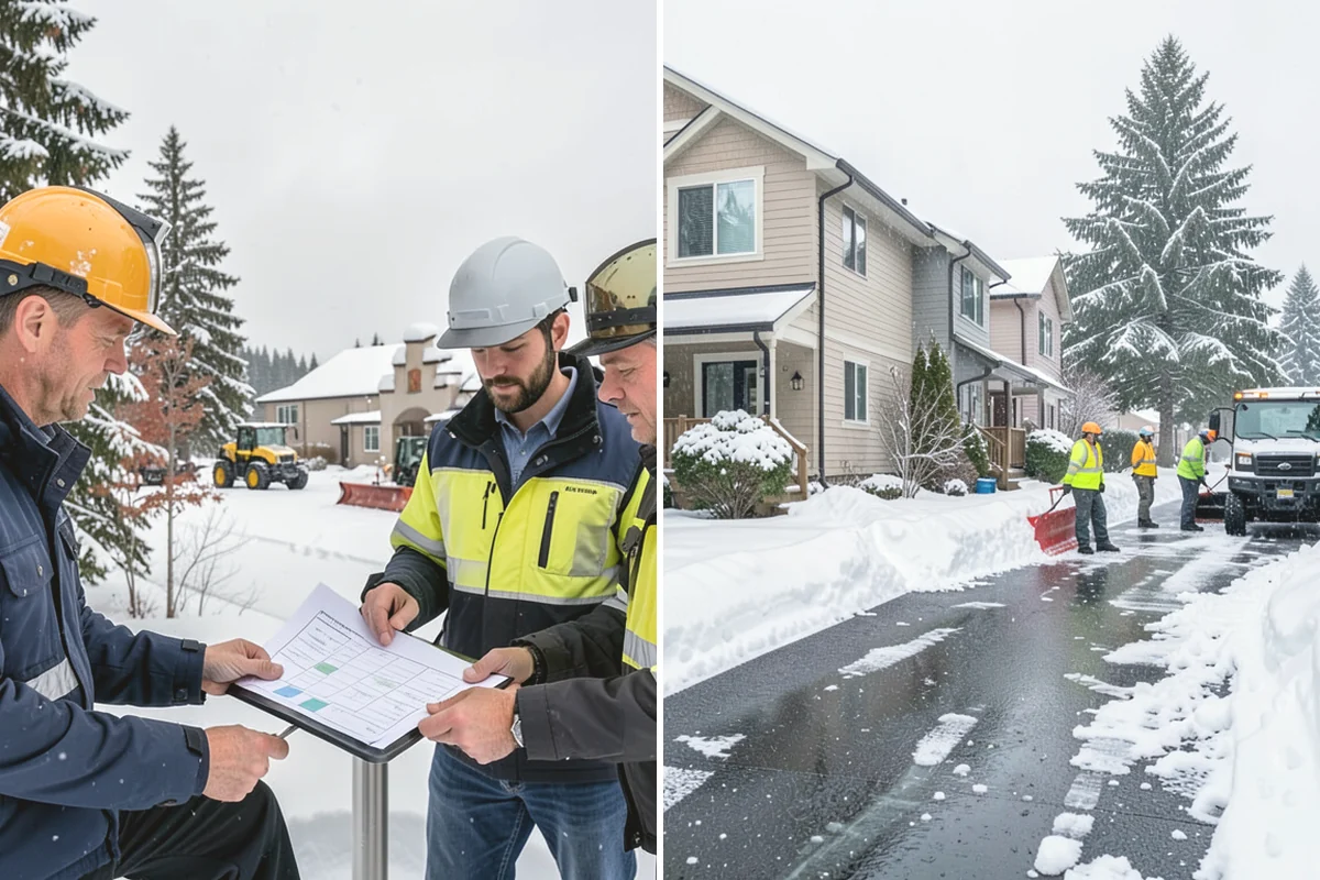 Senior Living Snow Removal in Steilacoom, Pierce County, WA - Identify resident routes, entrances, and pickup areas